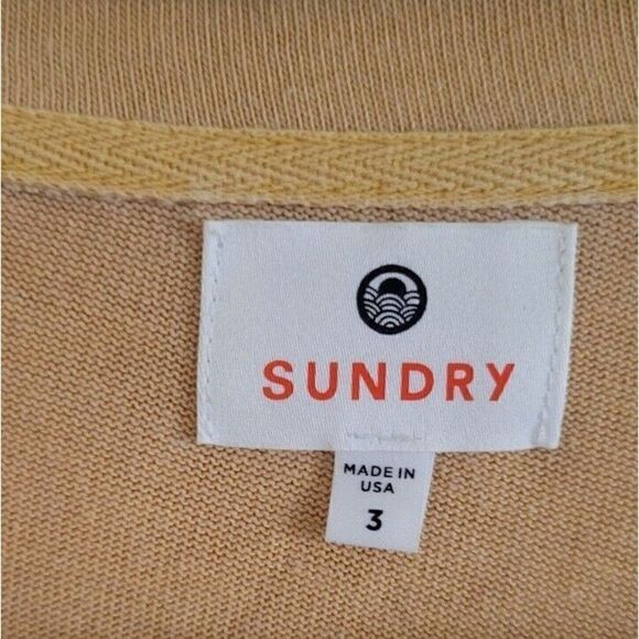 SUNDRY Women's Ruffle Bib Sweater Women's Size 3 US Medium - Picture 2 of 7